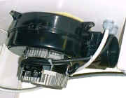 powerful industrial vacuum motor fitted to pressing table